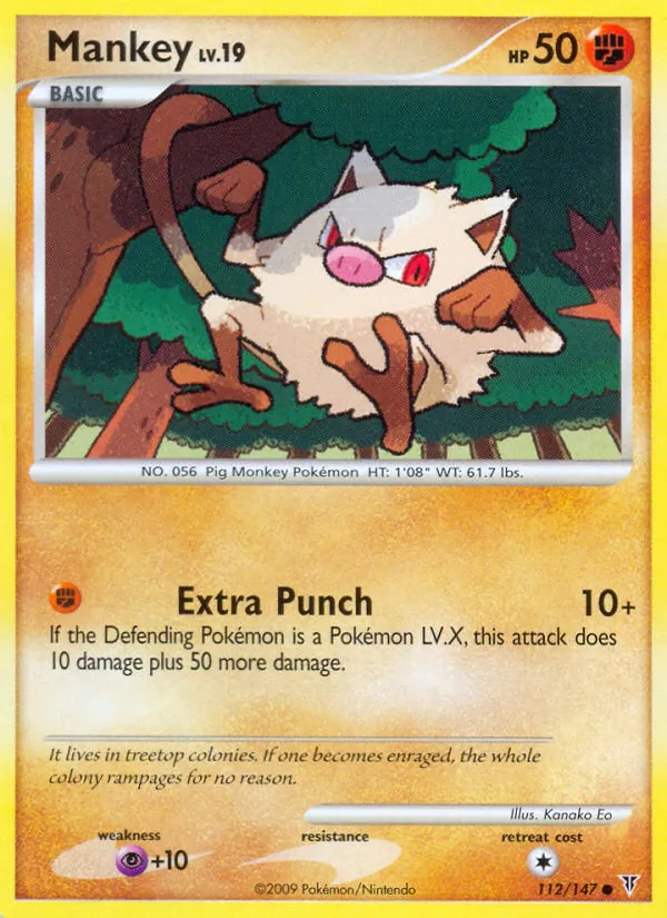 Mankey — Supreme Victors #112 (Pokémon TCG card)
