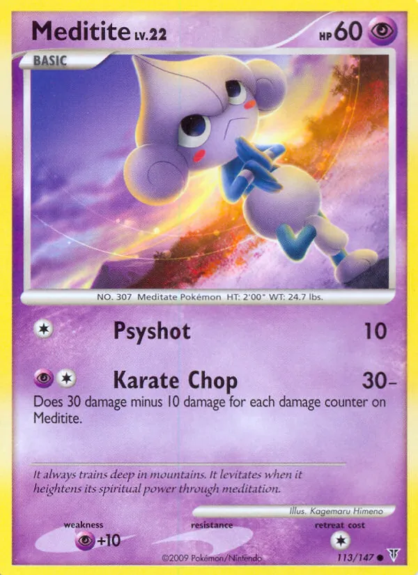 Meditite — Supreme Victors #113 (Pokémon TCG card)