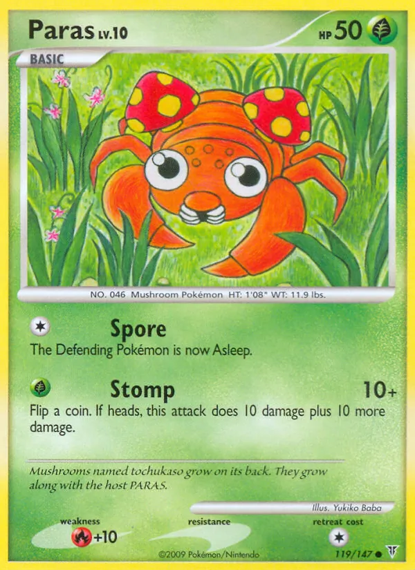 Paras — Supreme Victors #119 (Pokémon TCG card)