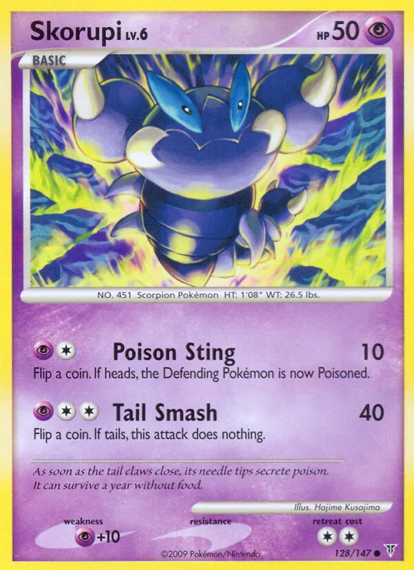 Skorupi — Supreme Victors #128 (Pokémon TCG card)