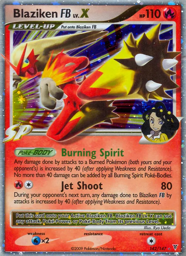 Blaziken FB LV.X — Supreme Victors #142 (Pokémon TCG card)