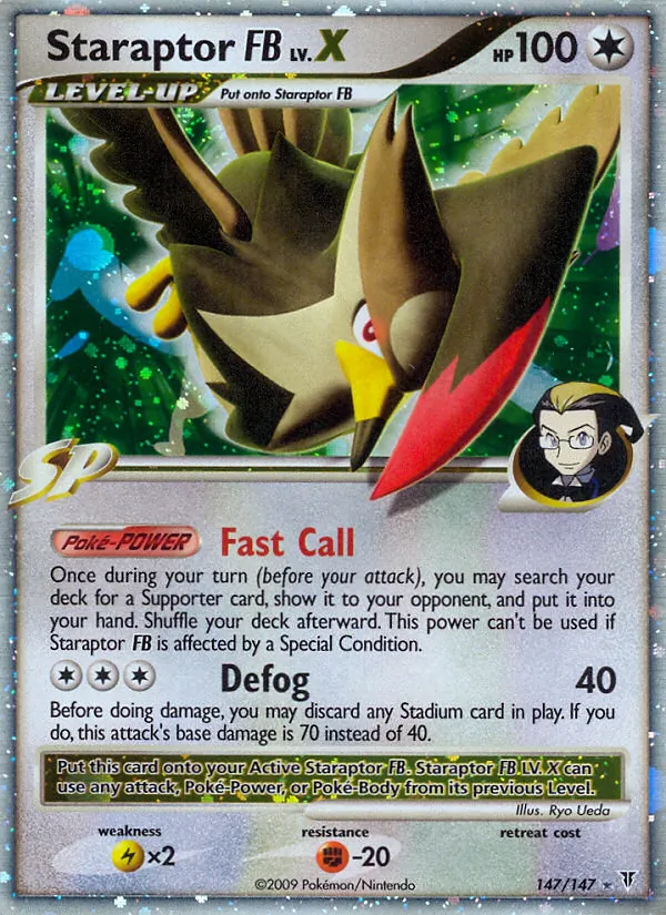 Staraptor FB LV.X — Supreme Victors #147 (Pokémon TCG card)
