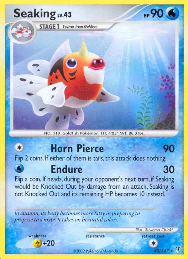 Seaking — Supreme Victors #43 (Pokémon TCG card)