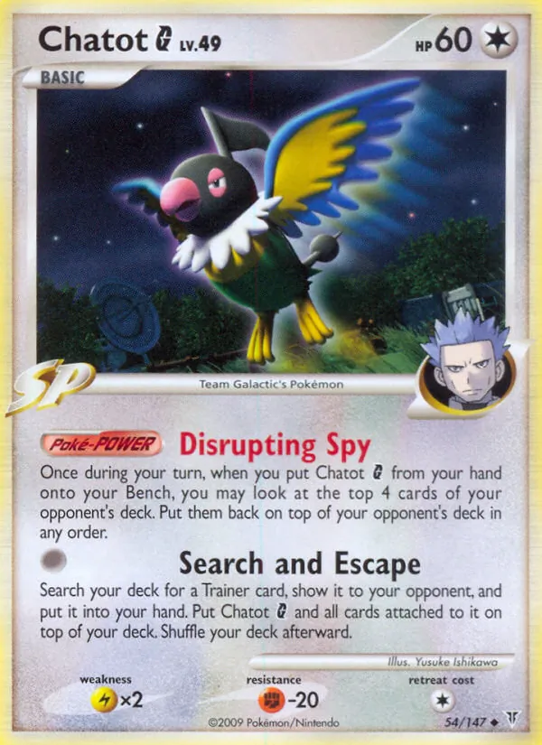 Chatot G — Supreme Victors #54 (Pokémon TCG card)