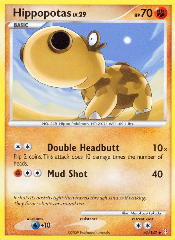 Hippopotas — Supreme Victors #61 (Pokémon TCG card)