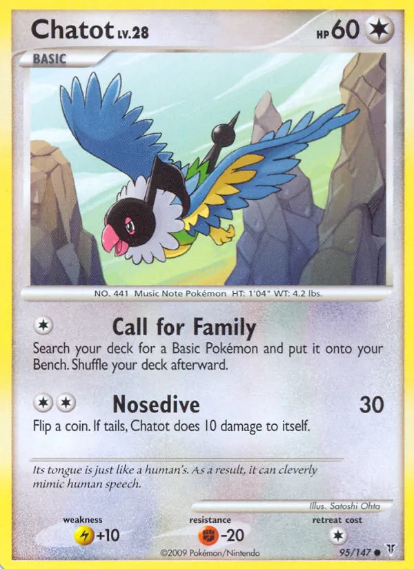 Chatot — Supreme Victors #95 (Pokémon TCG card)