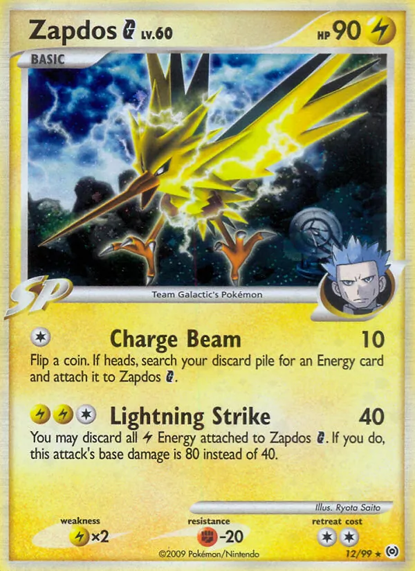 Zapdos G — Arceus #12 (Pokémon TCG card)