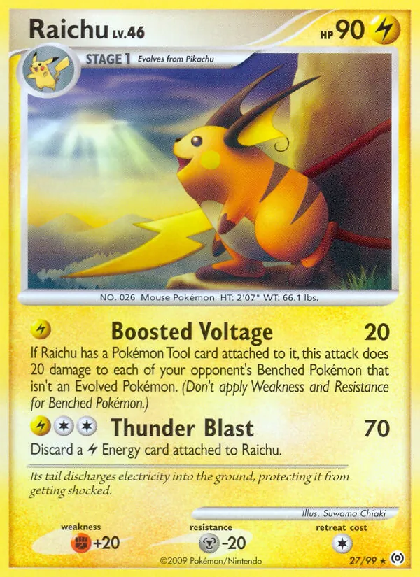 Raichu — Arceus #27 (Pokémon TCG card)