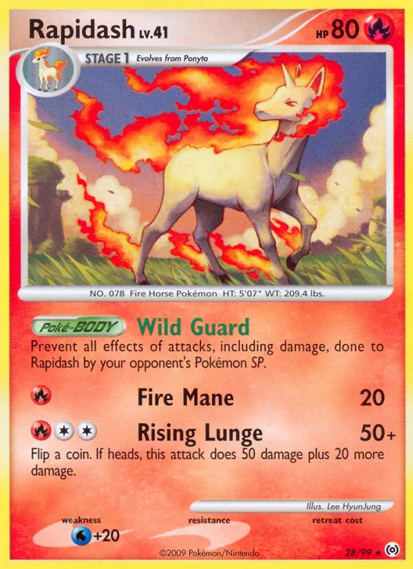 Rapidash — Arceus #28 (Pokémon TCG card)