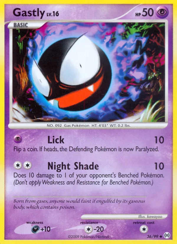 Gastly — Arceus #36 (Pokémon TCG card)