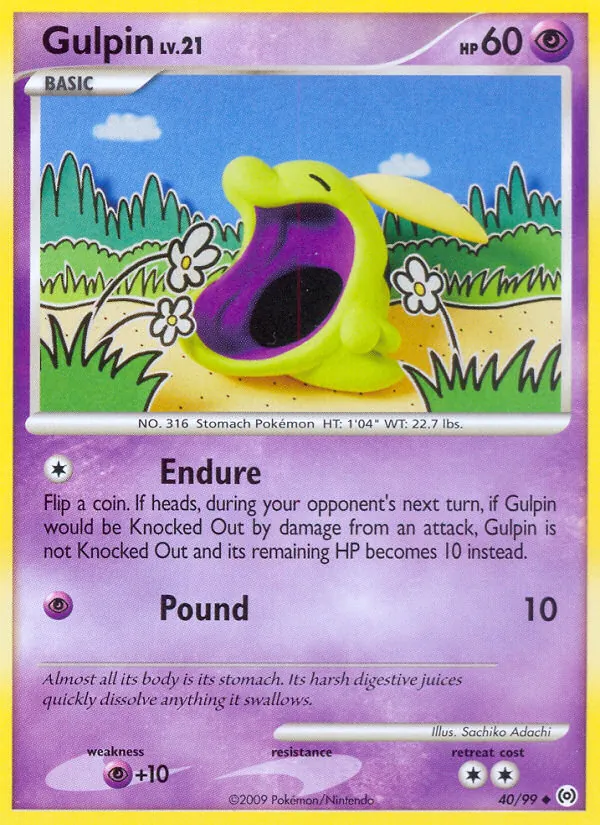 Gulpin — Arceus #40 (Pokémon TCG card)