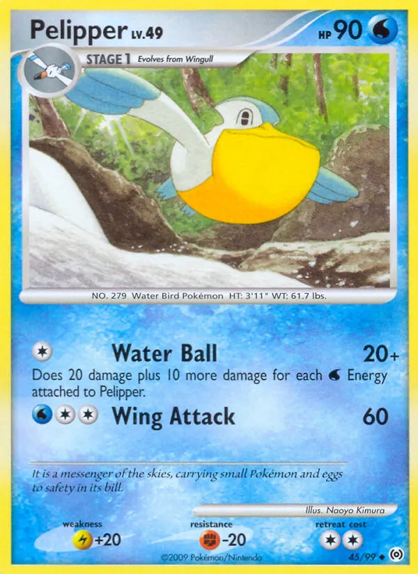 Pelipper — Arceus #45 (Pokémon TCG card)