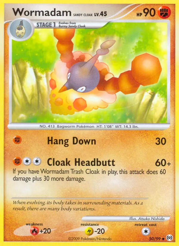 Wormadam Sandy Cloak — Arceus #50 (Pokémon TCG card)
