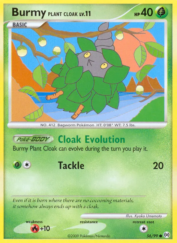 Burmy Plant Cloak — Arceus #56 (Pokémon TCG card)