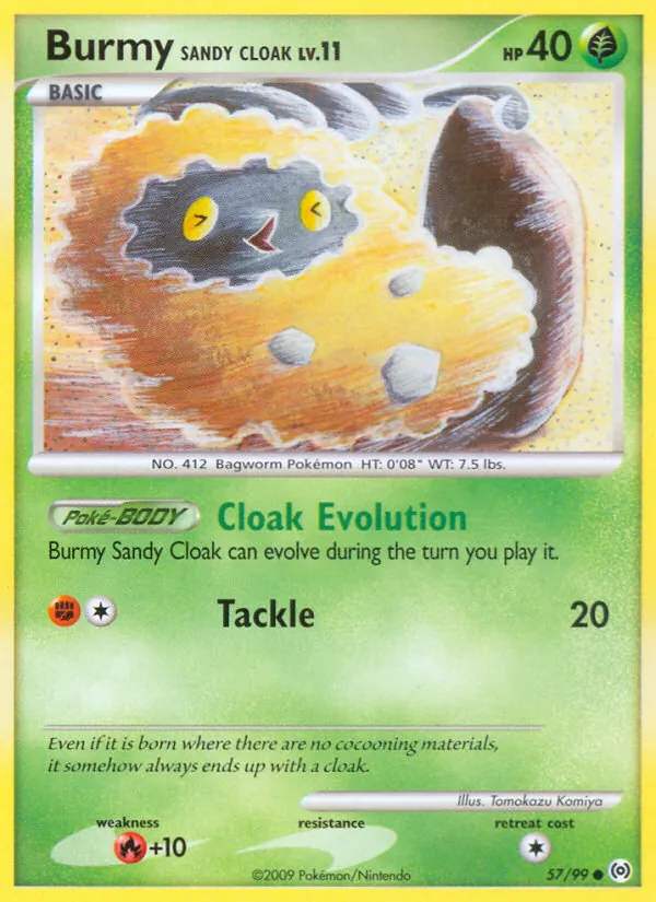 Burmy Sandy Cloak — Arceus #57 (Pokémon TCG card)