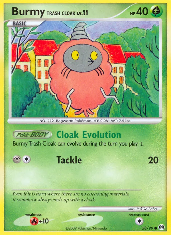 Burmy Trash Cloak — Arceus #58 (Pokémon TCG card)