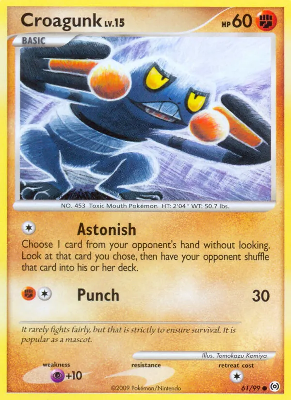 Croagunk — Arceus #61 (Pokémon TCG card)