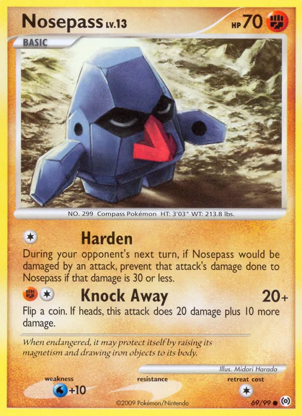 Nosepass — Arceus #69 (Pokémon TCG card)