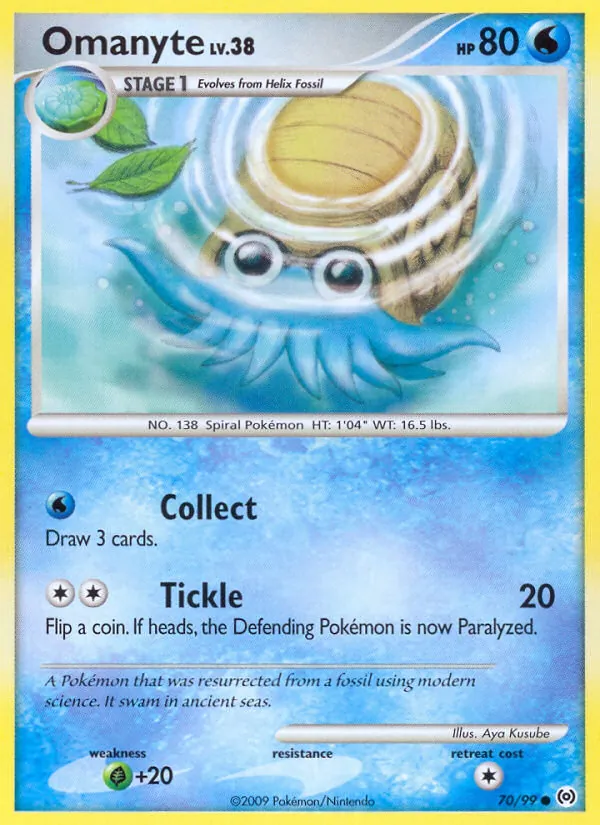 Omanyte — Arceus #70 (Pokémon TCG card)