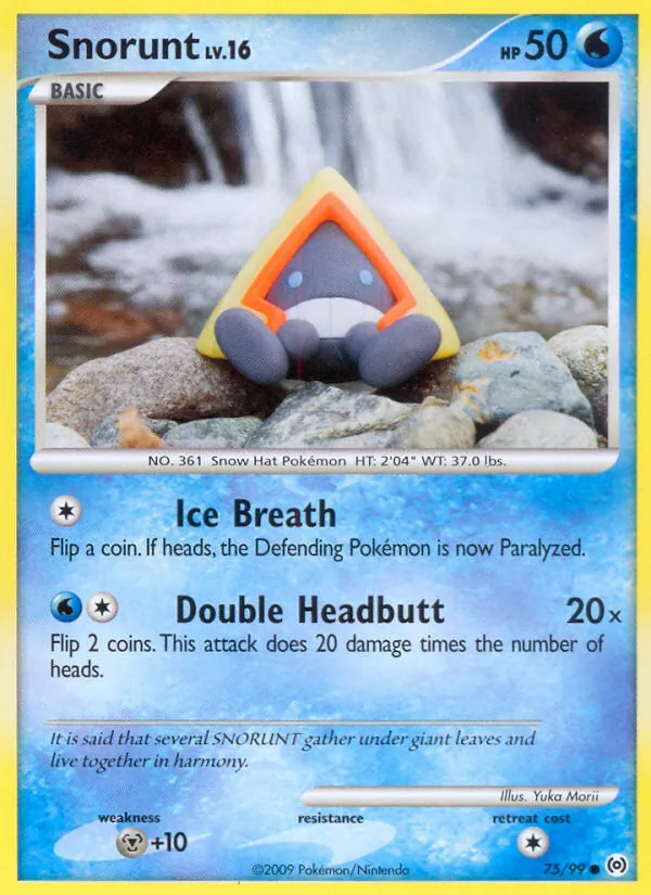 Snorunt — Arceus #75 (Pokémon TCG card)