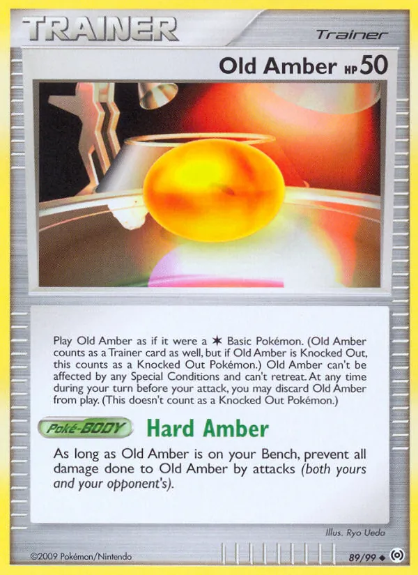 Old Amber — Arceus #89 (Pokémon TCG card)