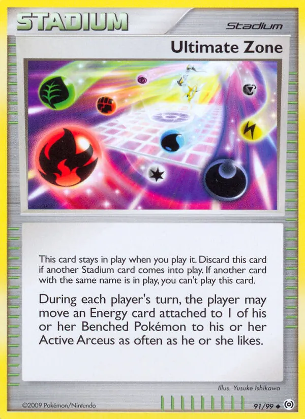 Ultimate Zone — Arceus #91 (Pokémon TCG card)