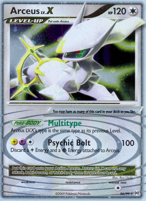 Arceus LV.X — Arceus #96 (Pokémon TCG card)
