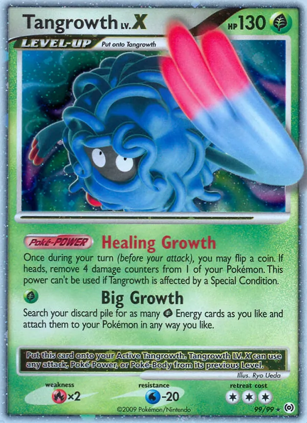 Tangrowth LV.X — Arceus #99 (Pokémon TCG card)