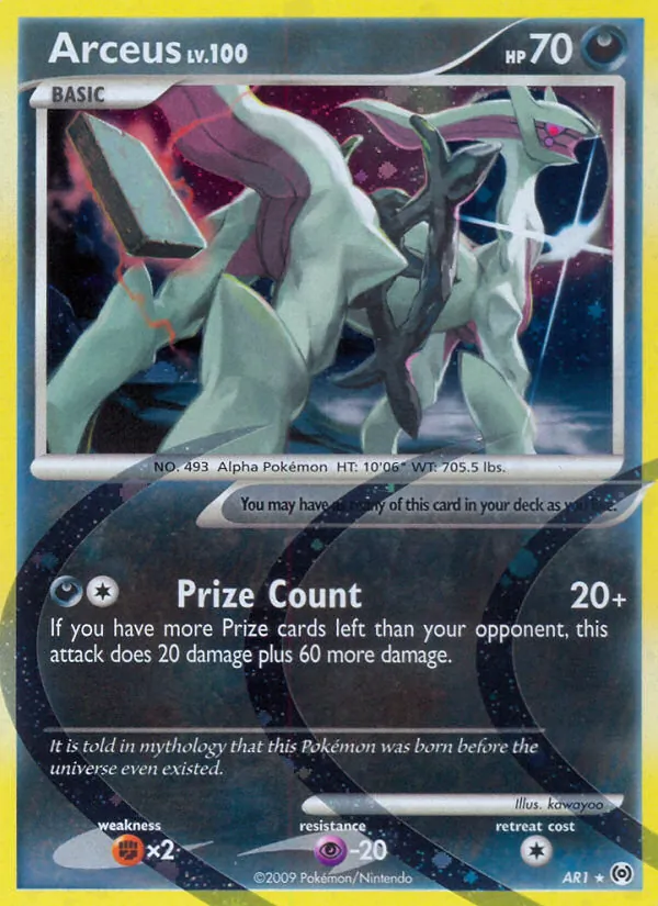 Arceus — Arceus #AR1 (Pokémon TCG card)