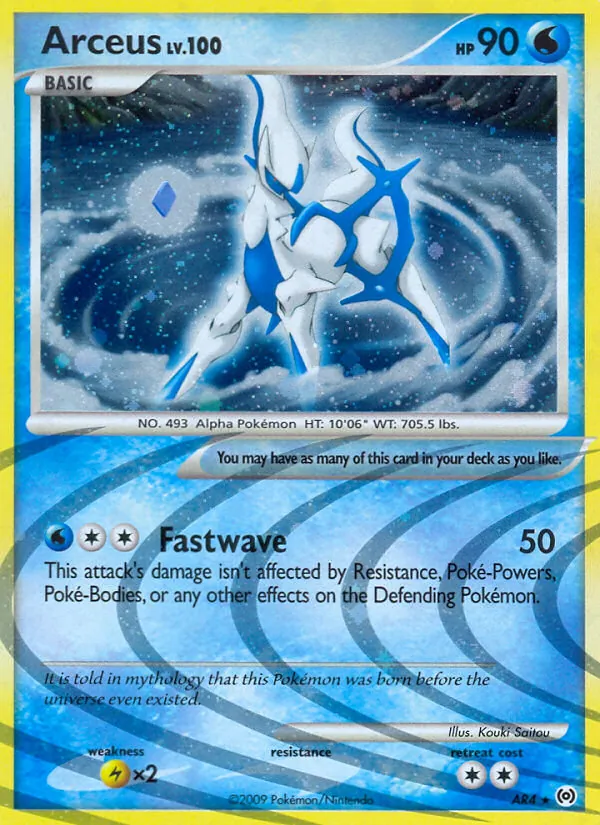 Arceus — Arceus #AR4 (Pokémon TCG card)