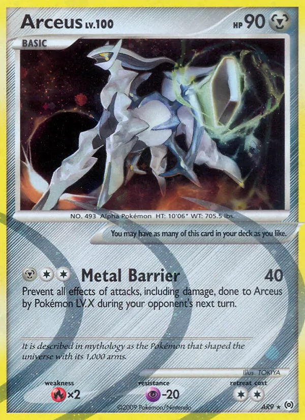 Arceus — Arceus #AR9 (Pokémon TCG card)