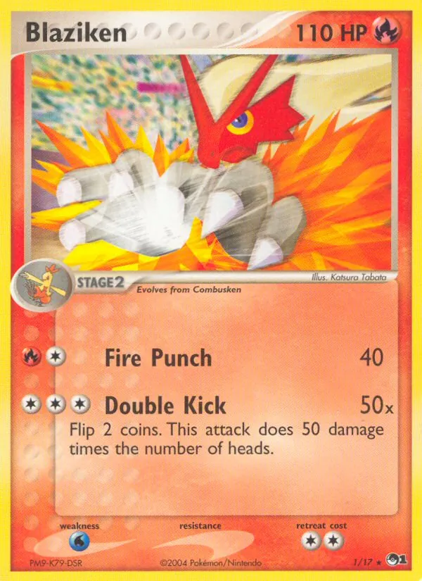 Blaziken — POP Series 1 #1 (Pokémon TCG card)