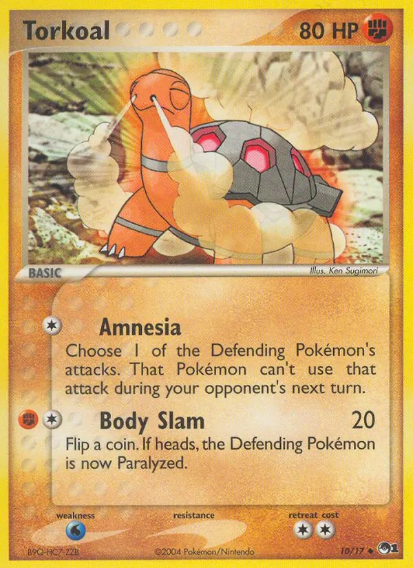 Torkoal — POP Series 1 #10 (Pokémon TCG card)