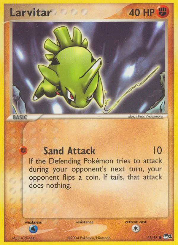 Larvitar — POP Series 1 #11 (Pokémon TCG card)
