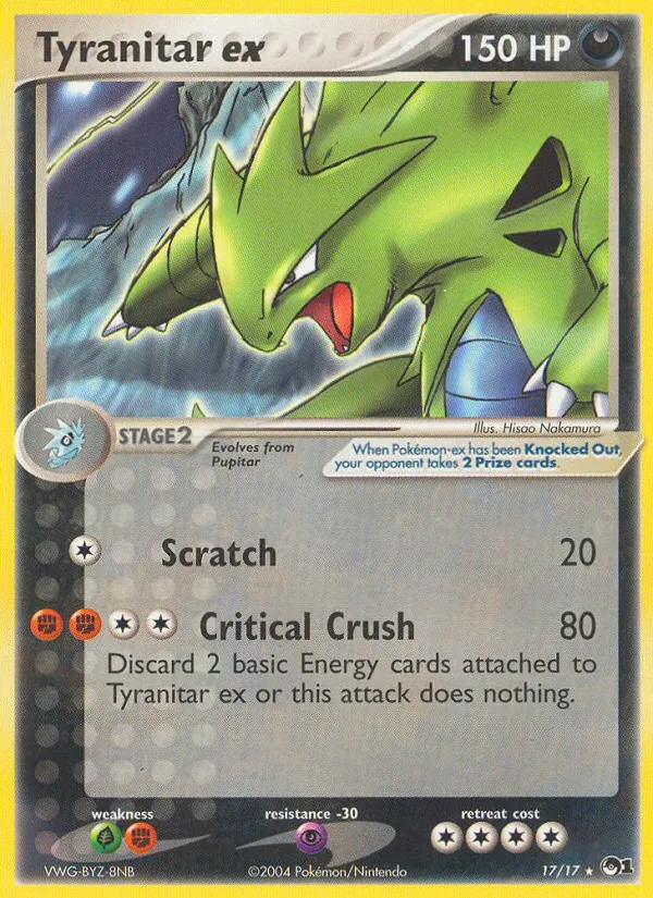 Tyranitar ex — POP Series 1 #17 (Pokémon TCG card)