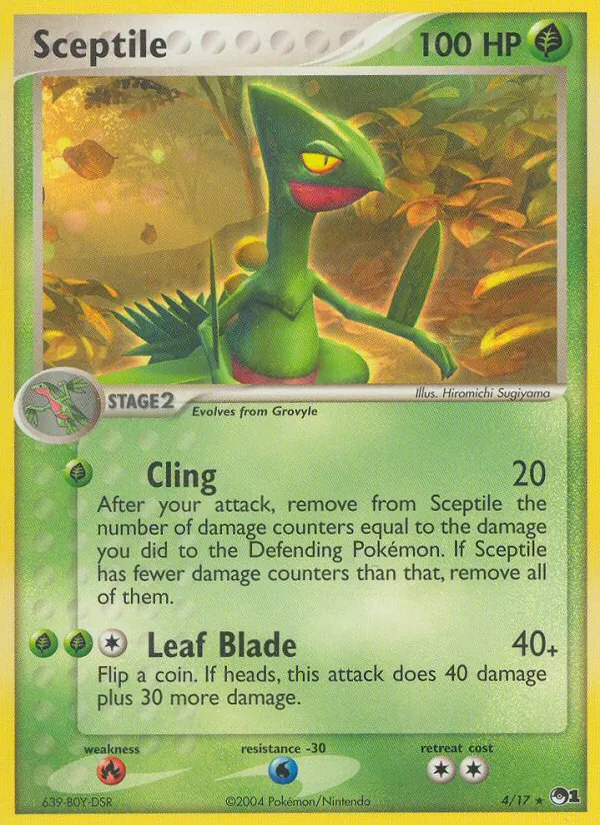 Sceptile — POP Series 1 #4 (Pokémon TCG card)