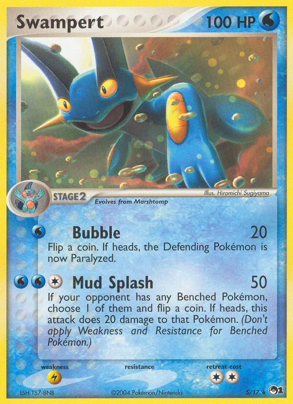 Swampert — POP Series 1 #5 (Pokémon TCG card)