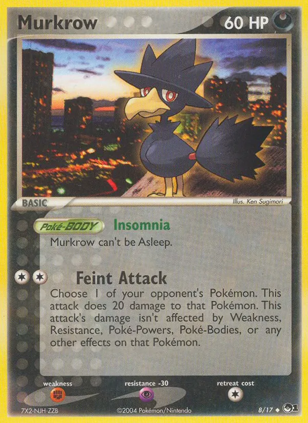 Murkrow — POP Series 1 #8 (Pokémon TCG card)