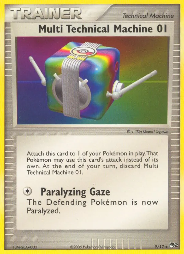 Multi Technical Machine 01 — POP Series 2 #9 (Pokémon TCG card)