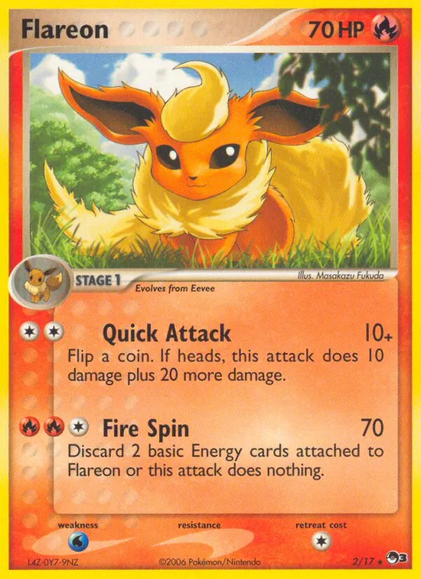 Flareon — POP Series 3 #2 (Pokémon TCG card)
