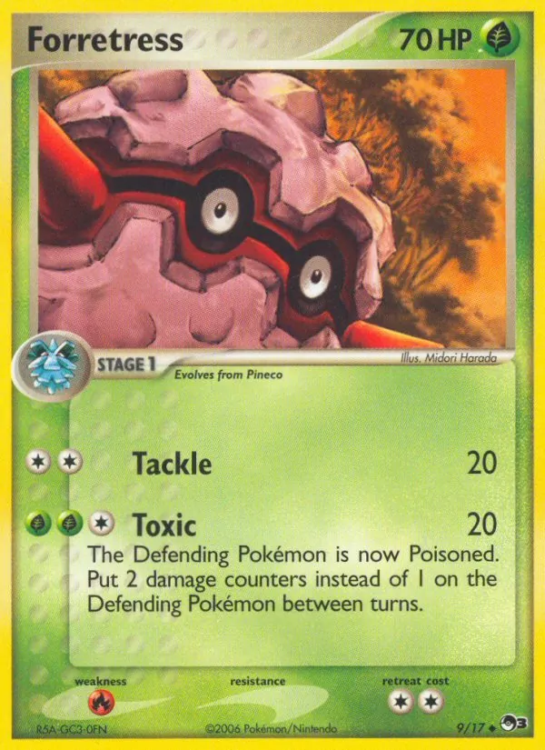 Forretress — POP Series 3 #9 (Pokémon TCG card)
