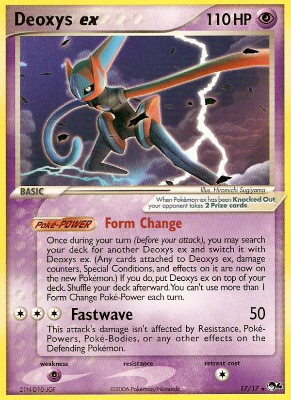 Deoxys ex — POP Series 4 #17 (Pokémon TCG card)