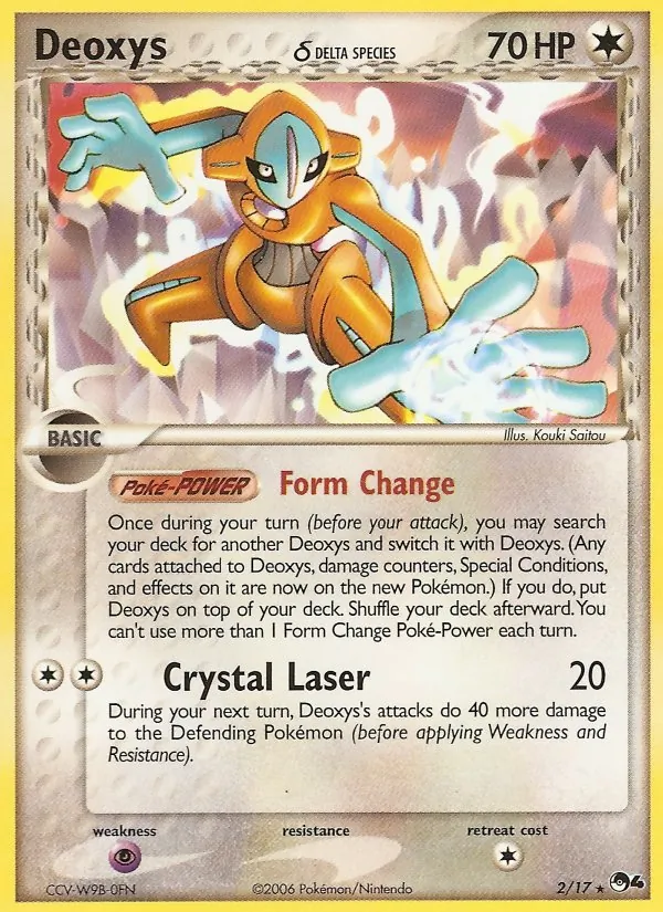 Deoxys δ — POP Series 4 #2 (Pokémon TCG card)