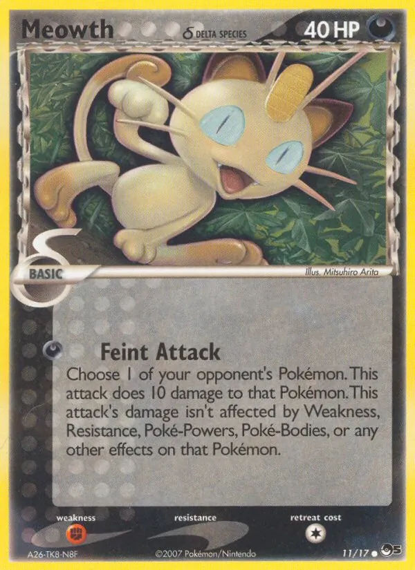 Meowth δ — POP Series 5 #11 (Pokémon TCG card)