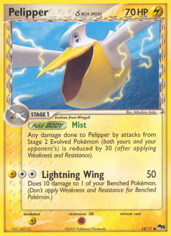 Pelipper δ — POP Series 5 #14 (Pokémon TCG card)