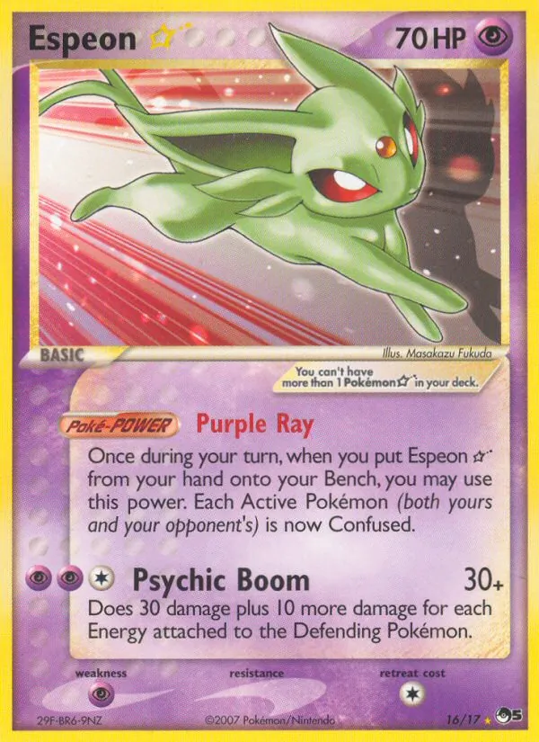 Espeon ★ — POP Series 5 #16 (Pokémon TCG card)
