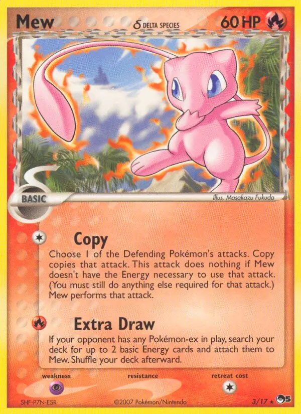 Mew δ — POP Series 5 #3 (Pokémon TCG card)