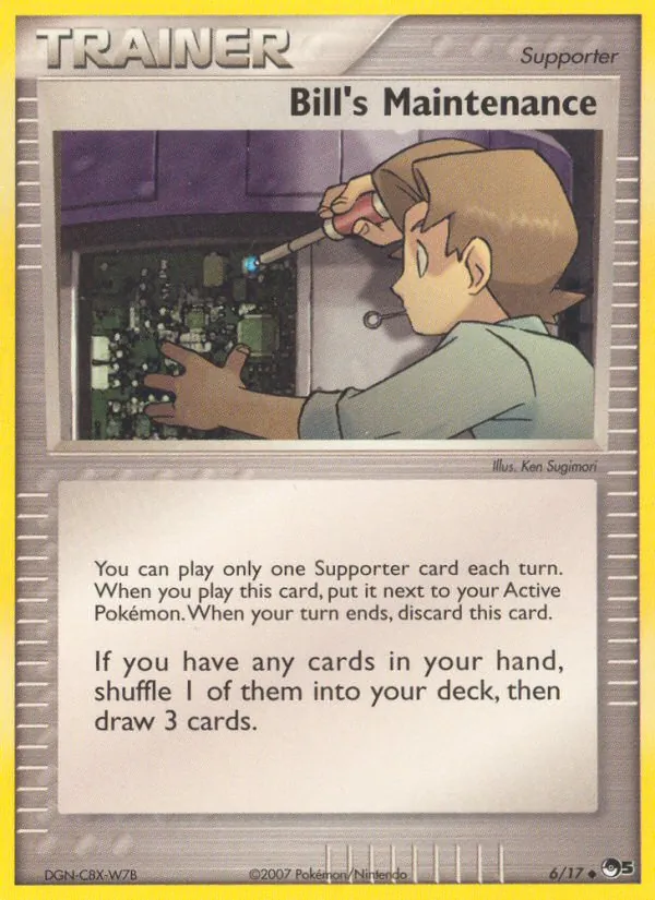 Bill's Maintenance — POP Series 5 #6 (Pokémon TCG card)