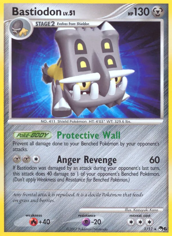 Bastiodon — POP Series 6 #1 (Pokémon TCG card)