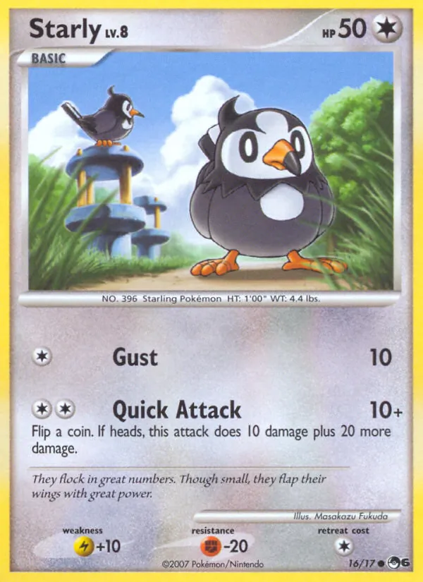 Starly — POP Series 6 #16 (Pokémon TCG card)